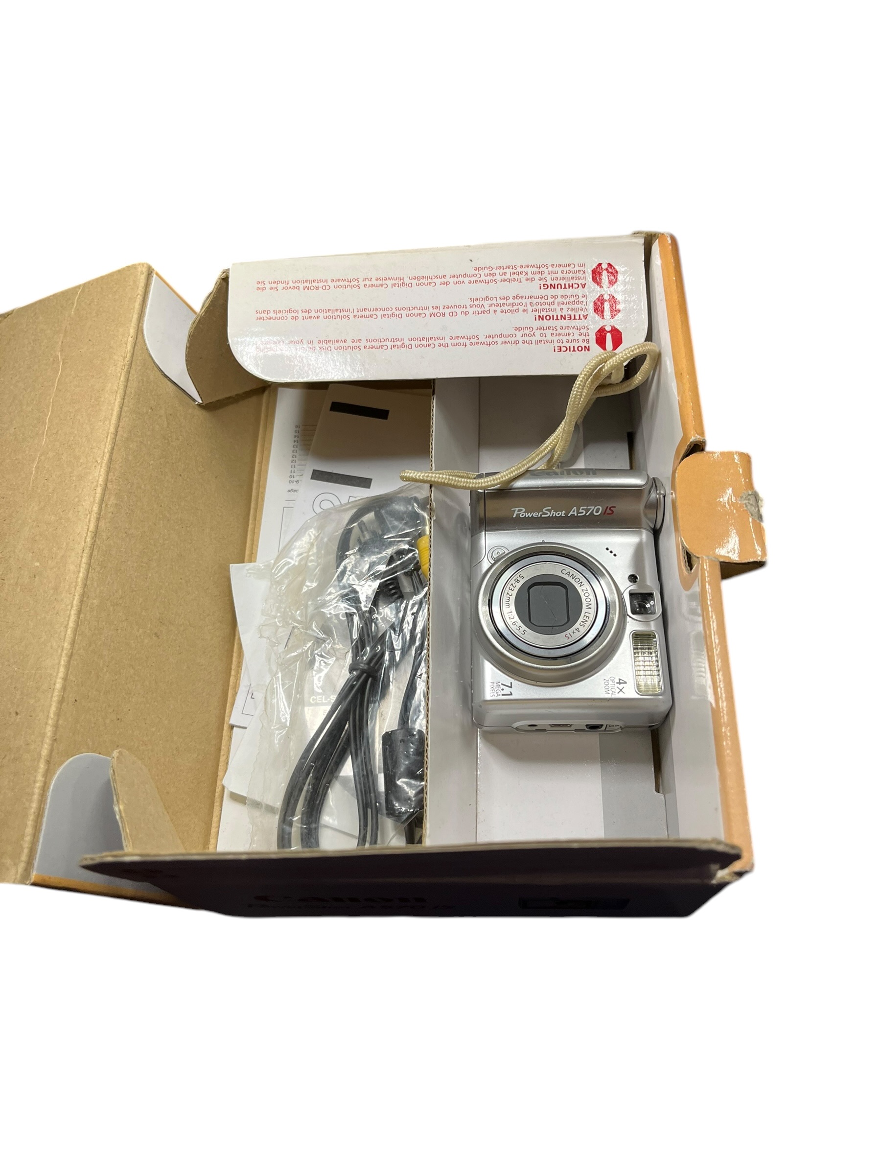 Pre-owned Canon PowerShot A570 IS 7.1MP Digital Camera - Silver